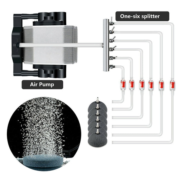 Air Flow Distributors Controller Valves for Aquarium Fish Tank Pond Pump Hose