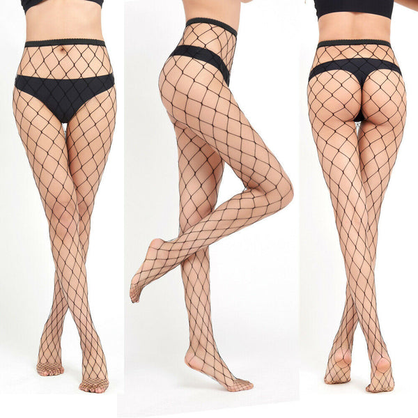 Women's Fashion Jacquard Fishnet Pantyhose Tights Pattern Stockings Waist High