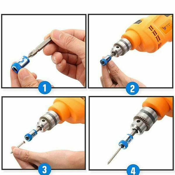 Magnetic Ring Metal Screwdriver Electric Screwdriver Kit Hex Bit Head Lock Screw