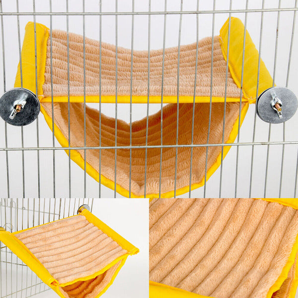 Winter Warm Bird Nest Bed Hanging Hammock Snuggle Hut Parrot House Tent Toy