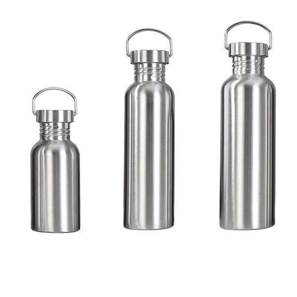 Stainless Steel Water Bottle Motivational Sports Drink Cup Flask 500/750/1000ml
