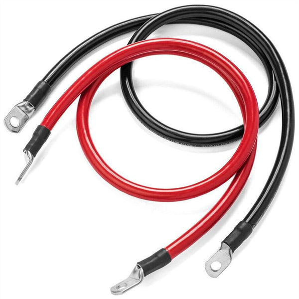 12V 24V 30cm Battery joiner Connector Lead DC Wire 100A Cable & lugs Red & Black