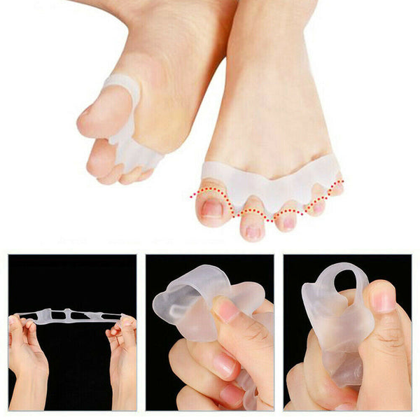 Silicone Toe Separator Gel Bunion Corrector Spreader Pain Relief Hallux Valgus