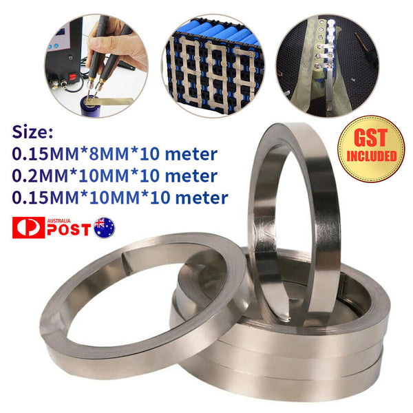 1-3x 10M Pure Nickel Strip Tape For Li Battery Spot Welding Spot Welder Machine