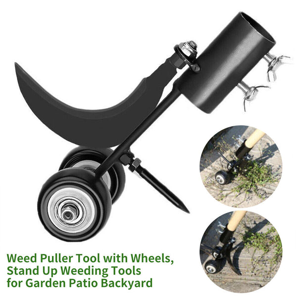 Weed Puller Tool with Wheels, Stand Up Weeding Tools for Garden Patio Backyard