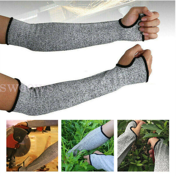 1 Pair Safety Protective Arm Sleeve Garden Cut Resistant Guard Armband Gloves