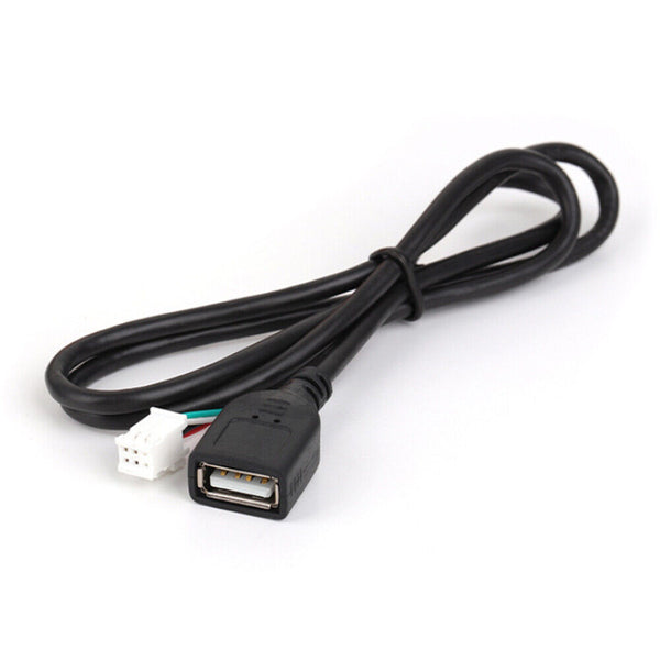 2pcs 4Pin+6Pin Connector USB Cable for Car Radio Stereo 1M USB Cord USB Adapter