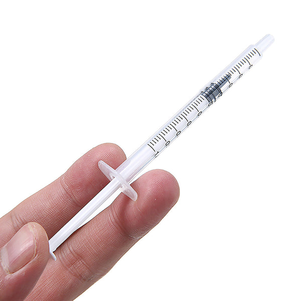 10X 1ml Disposable Syringes Slip Tip Hydroponics Nutrient Measuring Plastic NEW