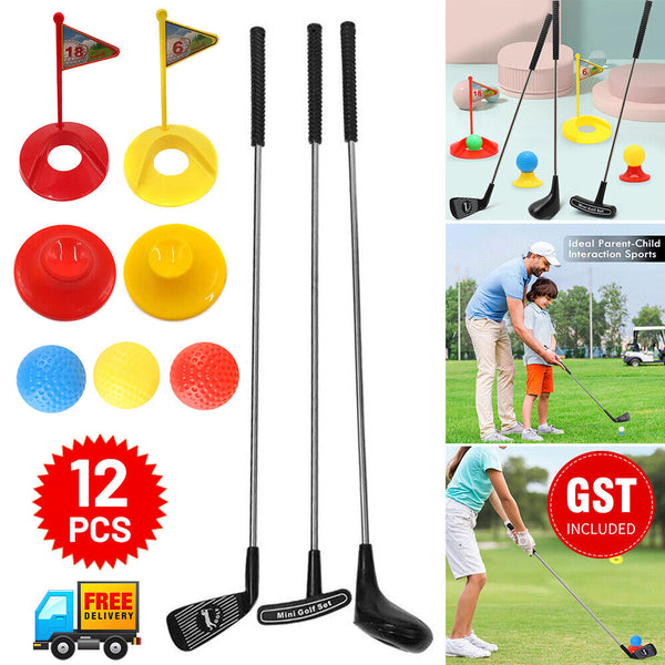 Kids Golf Club Set Mini Golf Practice Children Play Game Educational Outdoor Toy