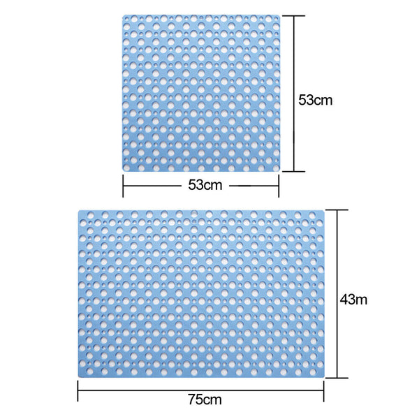 Non-Slip Bath Mat Anti Mould Shower Mats TPE Bathroom Bathtub Suction Mat Floor