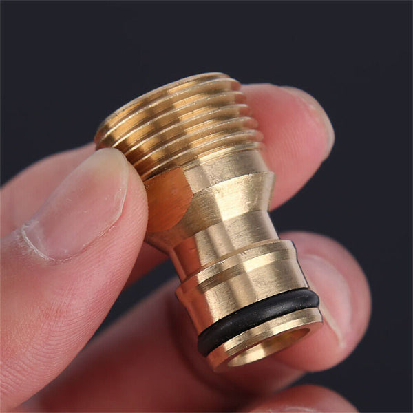 2pcs Australian Brass Tap Adaptor Male 15mm 1/2" 12mm Snap On Fitting Hose