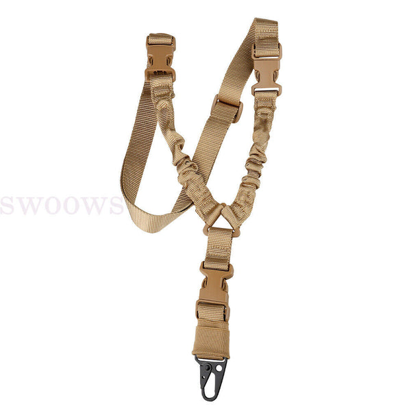 Tactical 2 Point Rifle Gun Sling Strap Adjustable Shotgun Belt Swivel Mount