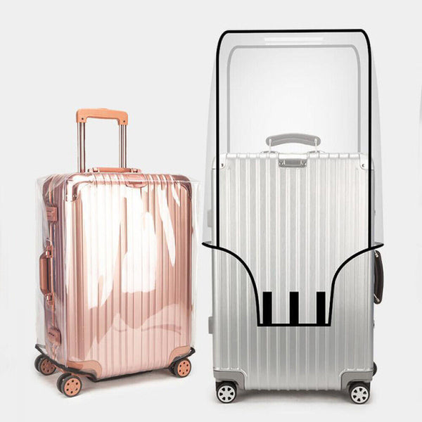 Transparent Waterproof PVC Travel Luggage Protector Suitcase Cover 26"-30" AU