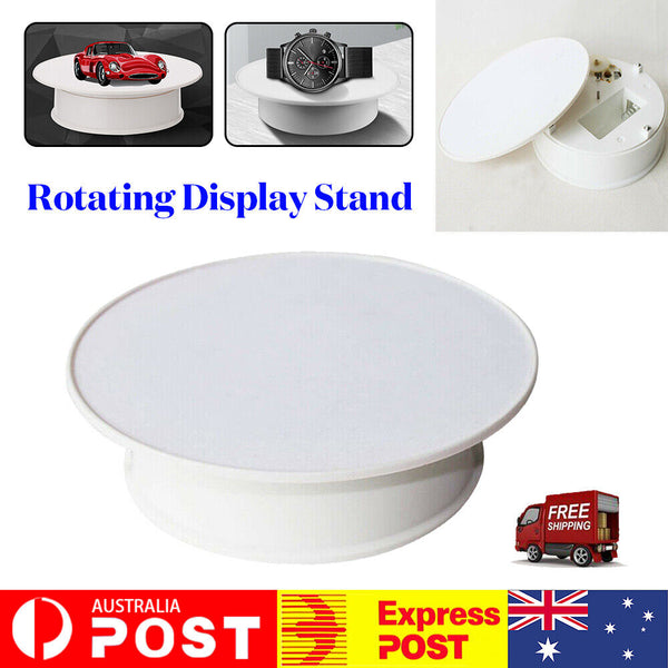 Turntable Display Stand Jewelry Show 360° Rotating Rotary Holder Rotate 20cm AU