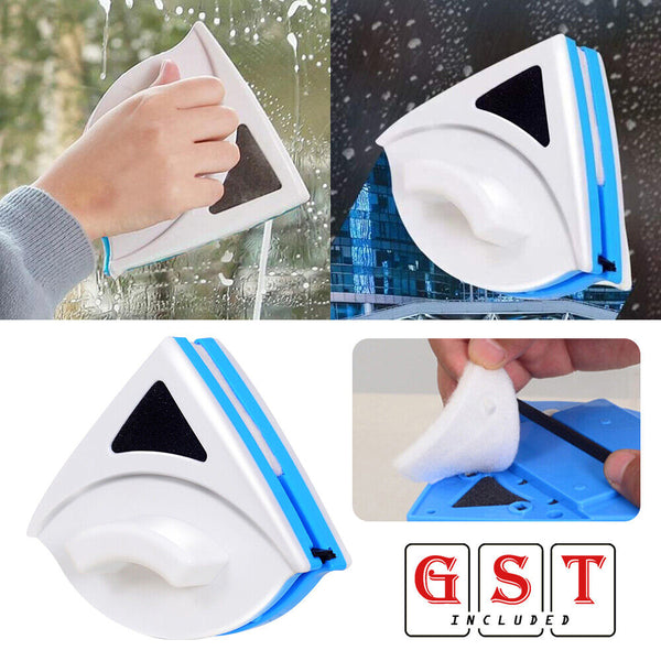 Car Tool  Surface Cleaning Brush Magnetic Window Double Side Glass Wiper Cleaner