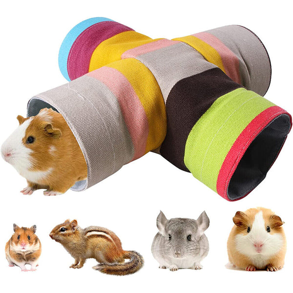 Small Pet Tunnel Guinea Pig Toys Ferret Play Tunnels Tubes for Hamster Hedgehog