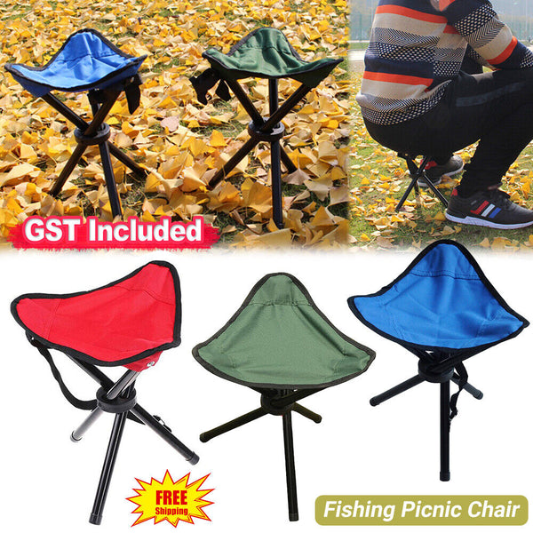 Mini Portable Outdoor Folding Stool Camping Fishing Picnic Chair Seat Hiking