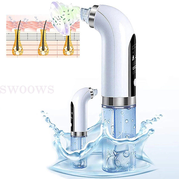 Vacuum Blackhead Remover Facial Skin Pore Acne Pimple 6 Sucker Cleaner Machine