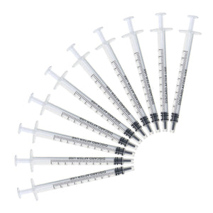 10X 1ml Disposable Syringes Slip Tip Hydroponics Nutrient Measuring Plastic NEW