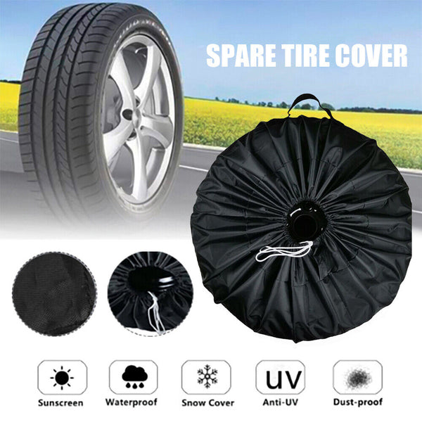 13-19inch Spare Tire Cover Black PVC Waterproof Wheel Tyre Cover For All Vehicle