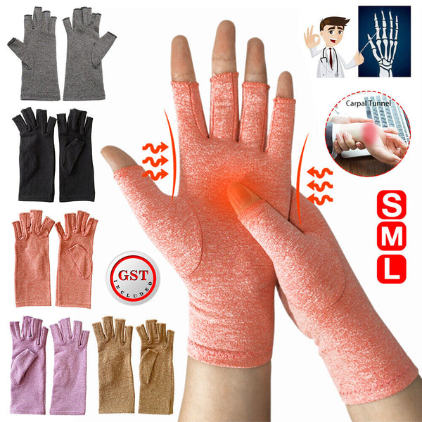 Brace Arthritis Hand Compression Gloves fingerless gloves Pain Relief