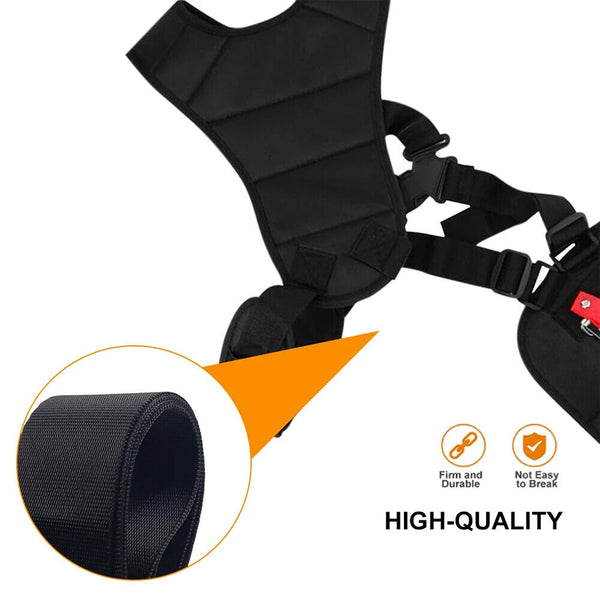 Double Shoulder Strap Harness For Brushcutter Whipper Snipper Trimmers Universal
