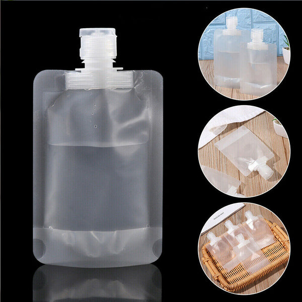 5-20PCS Travel Packing Bottle Portable Make Up Lotion Liquid Shampoo Empty Bag