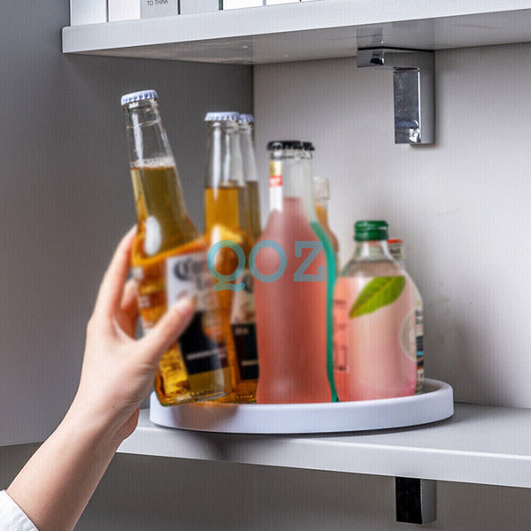 1/2* 25/30cm Non-Skid Turntable Pantry Tray FORLazy Susan Storage Organizer Rack