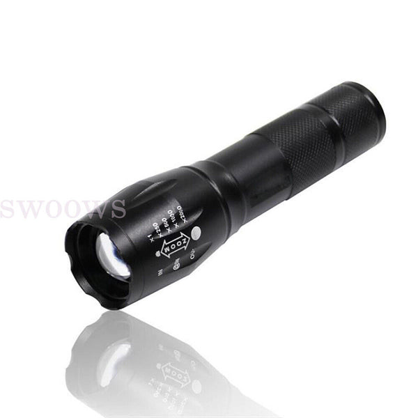 XML-T6 Tactical Flashlight Torch Super Bright Camping LED Torch Zoomable