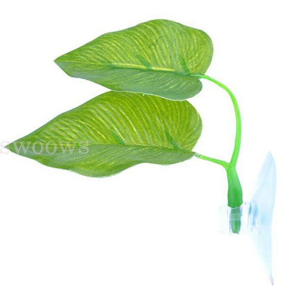 Artificial Plant Leaf Betta Hammock Fish Rest Bed Tropical Aquarium Decor