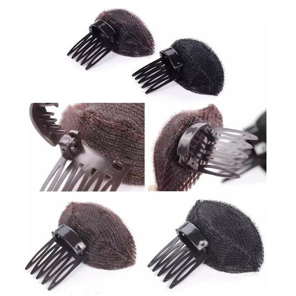 2PCS DIY Invisible Hair Volume Increase Fluffy Puff Sponge Pad Clip Comb YYDS