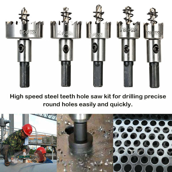 HSS Hole Saw Tooth Kit HSS Stainless Steel Drill Bit Set Cutter for Metal Wood