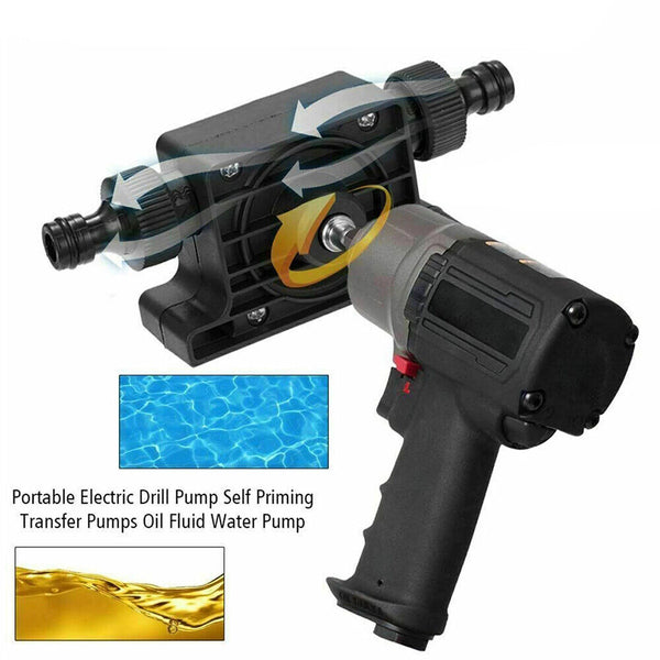 Hand Electric Drill Pump Drive Self Priming Pump Water Oil Fluid Transfer Small