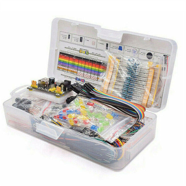 Electronic Components Kit 830 Connect Points Breadboard Cable Resistor For UNO