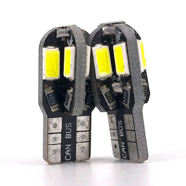 1-10x Canbus T10 5730 8 LED SMD White Car Side Wedge Light Lamp Bulb 194 168 W5W