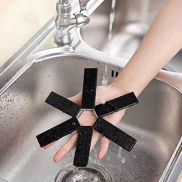 1-4PC Creative Folding Heat Insulation Pad Placemats Foldable Bowl Cup Pad AU