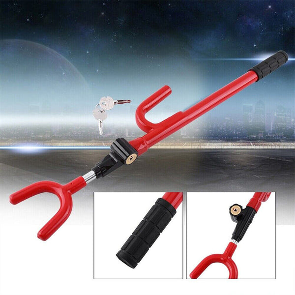 Steering Wheel Lock The Club Twin Hooks Anti Theft Universal Car Van Truck SUV