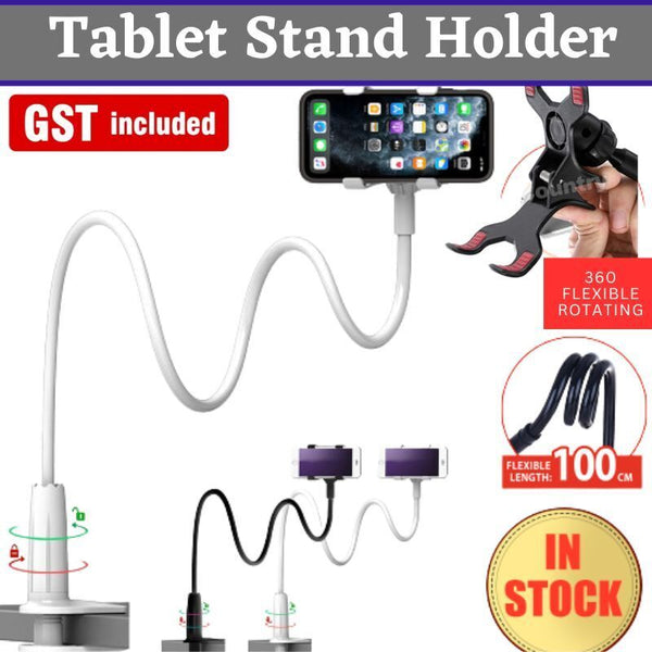 Mobile Phone Flexible 360° Clip Mount Stand Holder Bed Desktop Bracket Clamp