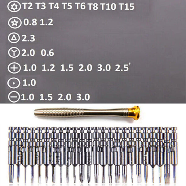 25 in 1 Precision Screwdriver Set Tool Kit Mini Small For Torx Repair Fix Laptop