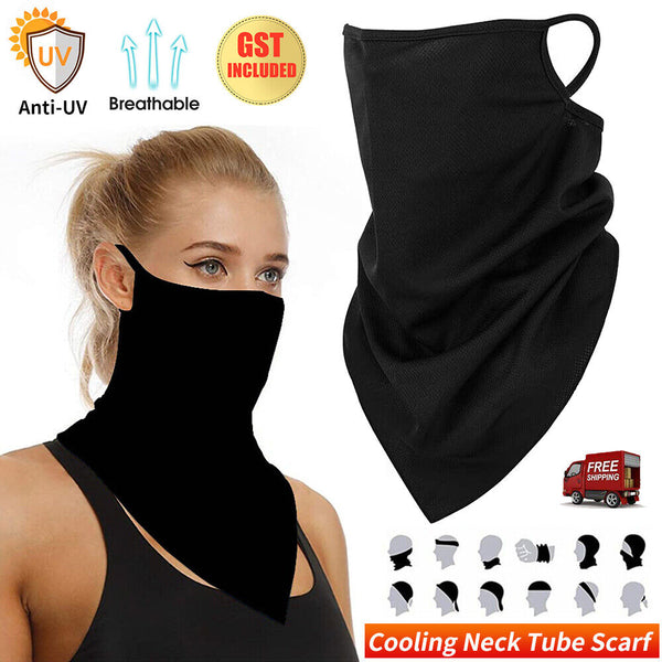 1/2Cooling Neck Gaiter Tube Scarf Face Mask Bandana Motorcycle Cycling Balaclava