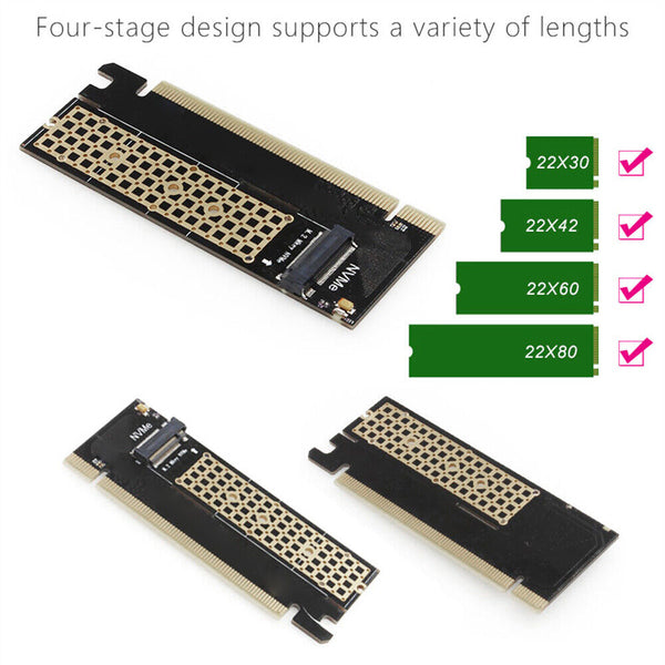 M.2 NVME Ssd To Pcie 3.0 X16 Adapter M Key Interface Expansion Card Full