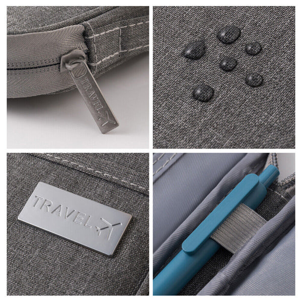 Waterproof Passport Holder Travel Document Wallet RFID Bag Family Case Organizer