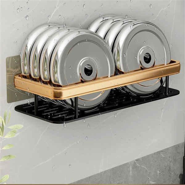 Self Adhesive Shower Shelf Bathroom Shower Caddy Rack Storage Organiser Luxury