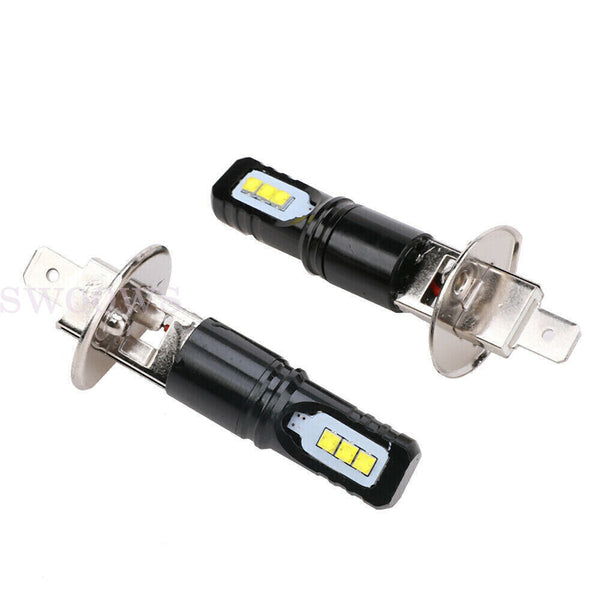 Pair 80W Car H1 LED Headlight Fog Light Beam Bulbs, Globes 6500K White 1200LM