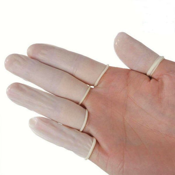 up 1000x Finger Cots Latex Rubber Glove Nail Care  Disposable Art Craft Office