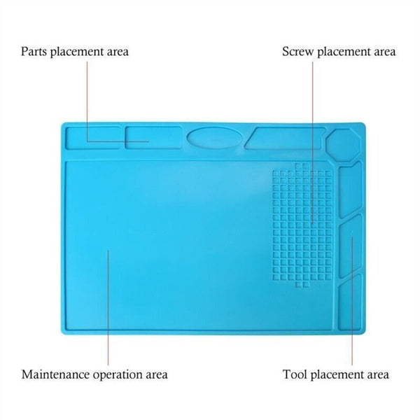 Large Electronics Repair Mat Silicone Soldering Repair Pad Work Station 32*23cm