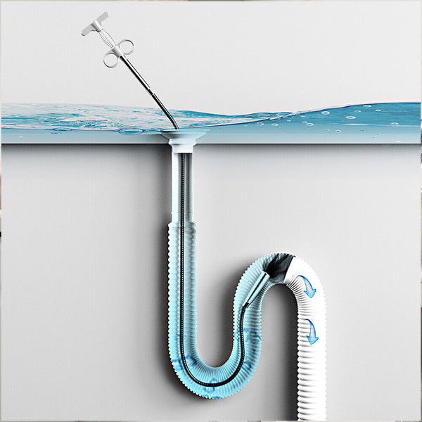 Spring Pipe Sink Cleaning Hook Home Kitchen Bathroom Sewer Dredging Tool