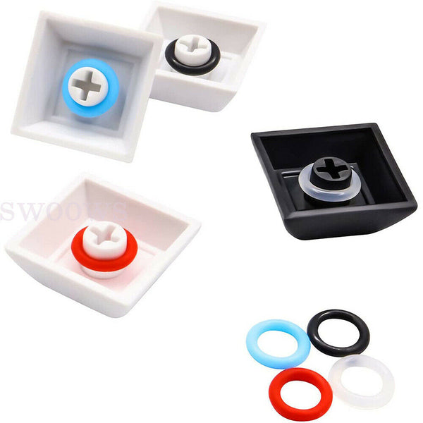 120pcs Keycap Rubber O-Ring Keyboard O Rings Switch Dampeners Cherry MX Key Stem