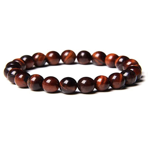 Fashion Men's Healing Stone Tigers Eye Jewellery Wristband Bracelet 8mm beads