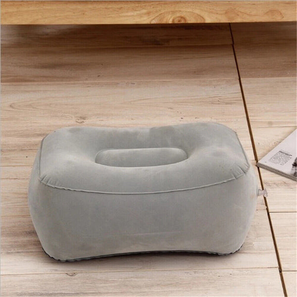 Travel Inflatable Foot Rest Air Pillow Cushion Office Home Leg Footrest Relax AU